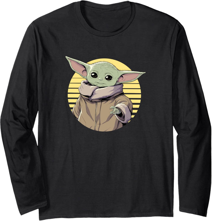 Star Wars The Child Sunset Circle Langarmshirt
