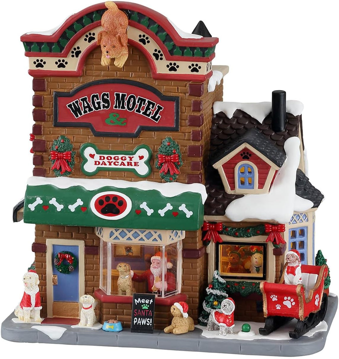 Lemax Christmas Village Meet Santa Paws Batteriebetriebene LED -15800