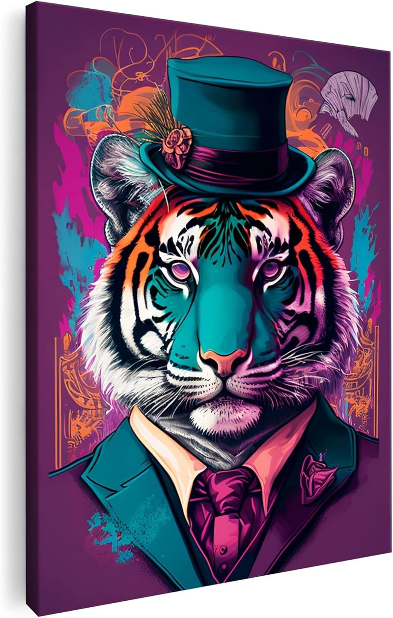 Artmazing | Mr. Tiger Bild | Bilder Tiger Modern | S-Art Bilder | Tigerbilder Modern | Poster & Kuns