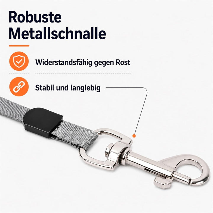 Hundeleine 5 m – Ausziehbare Rollleine mit Einhand-Bremse &amp; Komfortgriff (Hellblau), Hellblau
