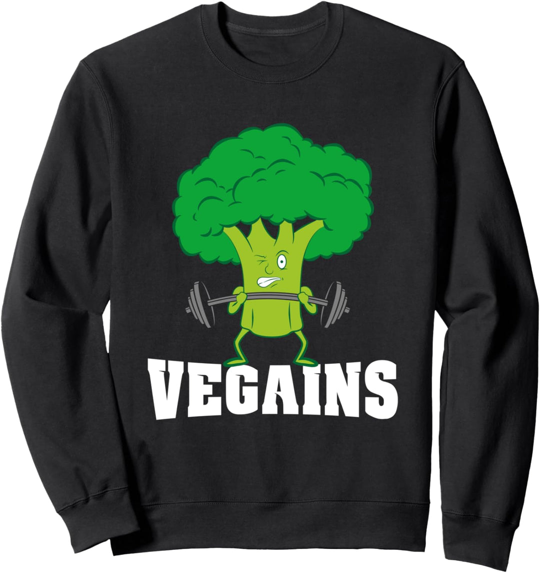 Veganes Fitnesstraining Gym lustiges Geschenk für Vegetarier Sweatshirt