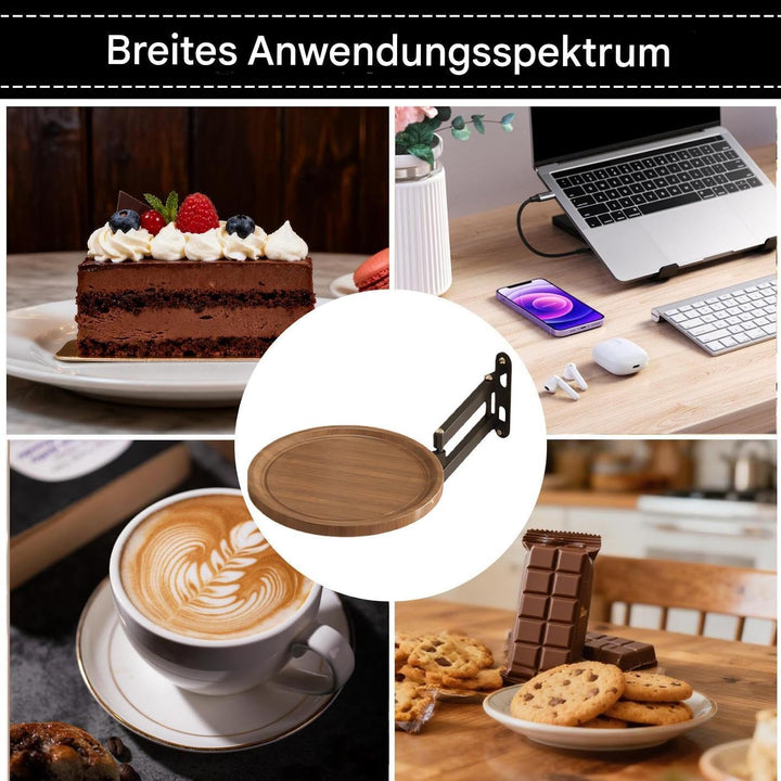 Generisch Klappbarer Wandtablett - Wandmontiertes Ausziehbares Bett Tablett | Schwebe Tisch Für Sofa