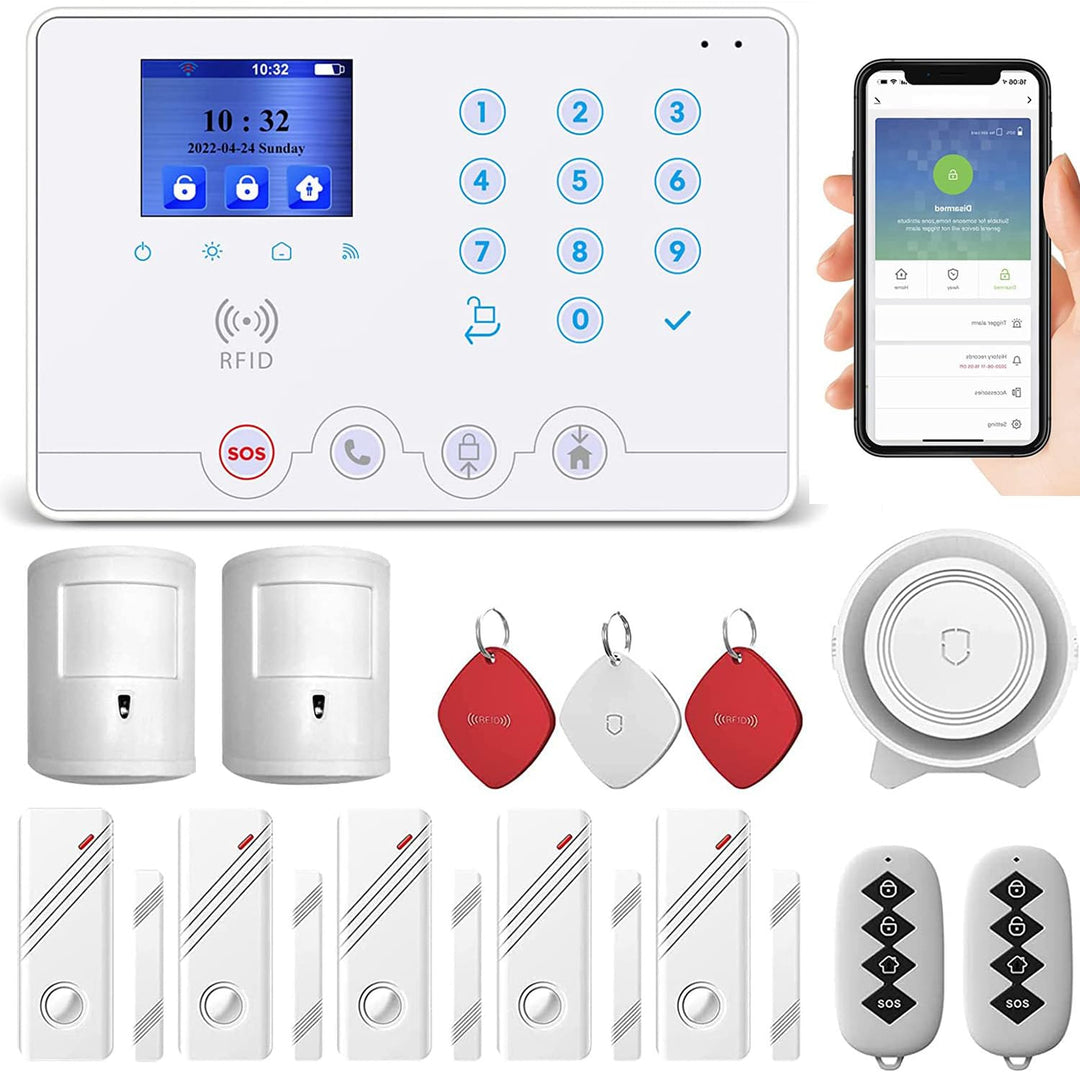 Wolf Guard 4G WiFi Home Alarmsystem alarmanlagen auf Deutsch, smart home alarmanlage mit app, kompat