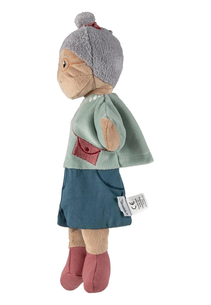 Handpuppe Oma, weiches Spielzeug für Kasperle Theater, zum Geschichten erzählen und erstes Rollenspi