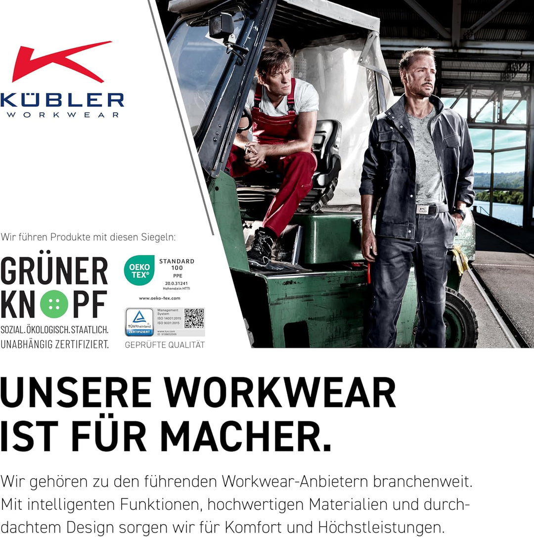 KÜBLER Workwear KÜBLER ORGANIQ Arbeitsjacke anthrazit 90 anthrazit, 90 anthrazit