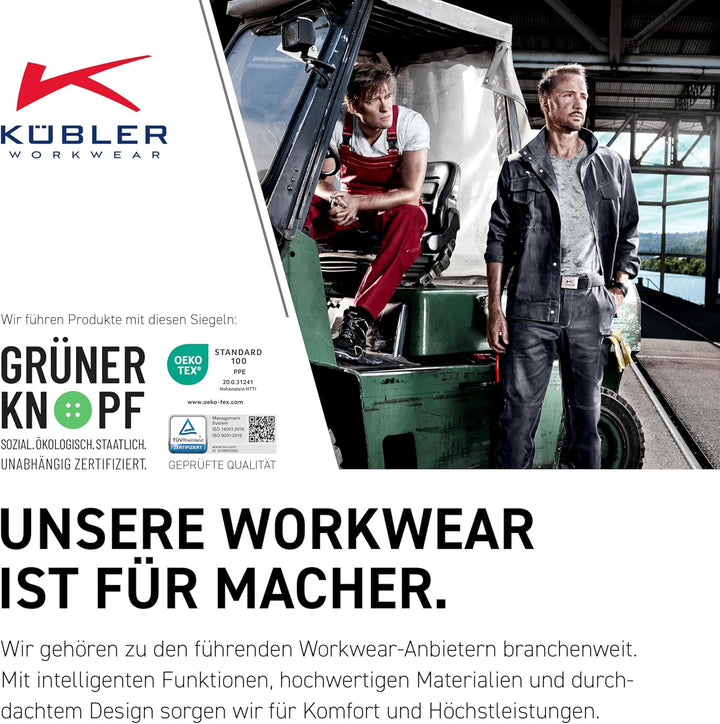 KÜBLER Workwear KÜBLER ORGANIQ Arbeitsjacke anthrazit 90 anthrazit, 90 anthrazit