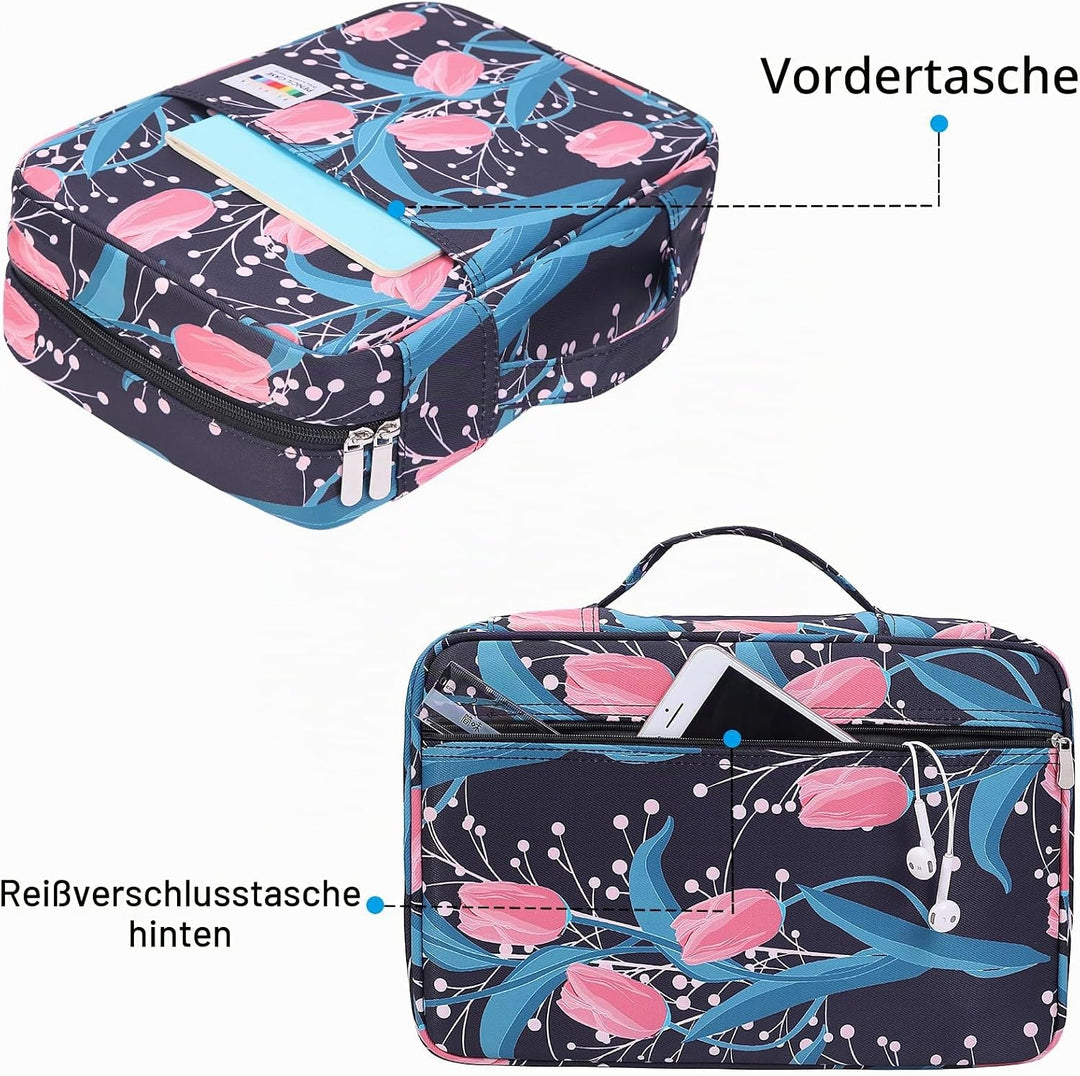 JAKAGO Federmäppchen Grosse Kapazität für 300 Stifte Aufbewahrung Buntstifte,Wasserdicht Pencil Case