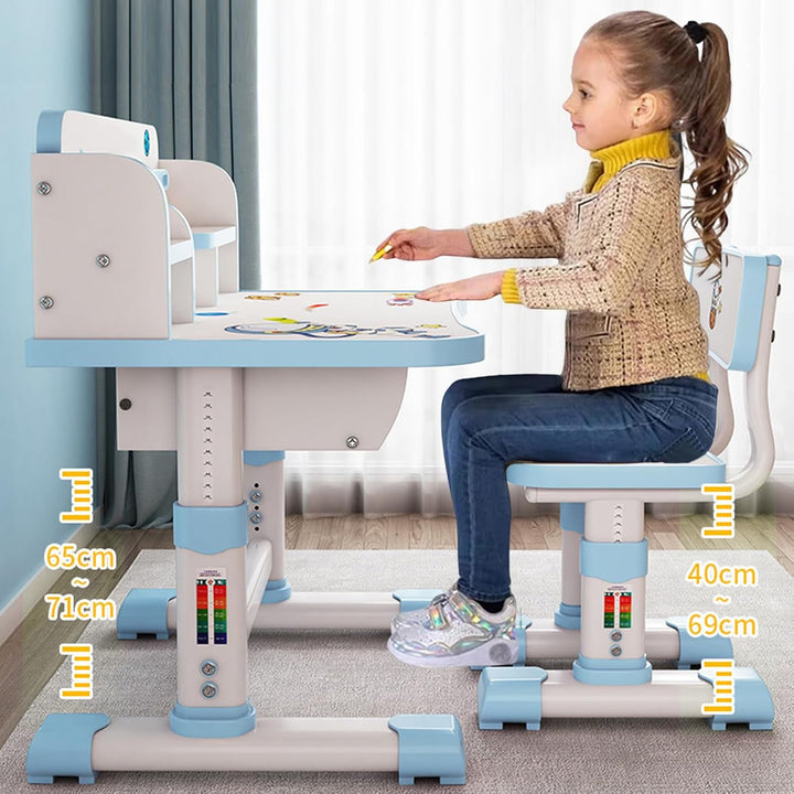 Kinderschreibtisch- und Stuhl-Set, Kinderschreibtische, Jungen- und Mädchenschreibtisch für Kinderzi