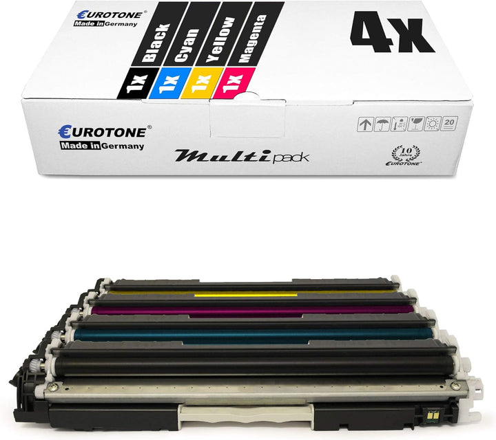 Eurotone 4X kompatibler Toner für HP Laserjet Pro 100 Color MFP M 175 p a q r b c e nw ersetzt CE310