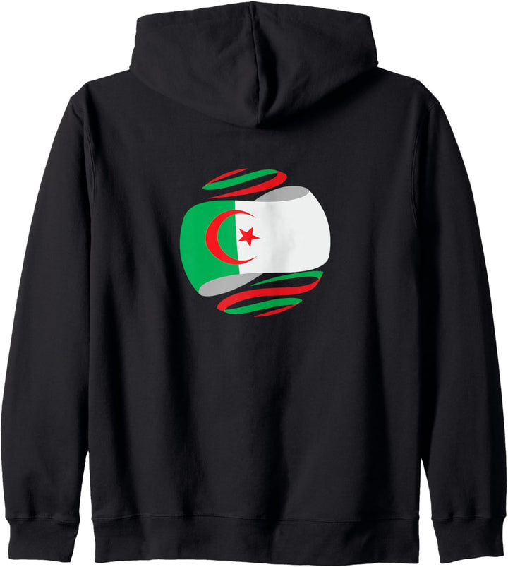 Flagge Algerien Kapuzenjacke
