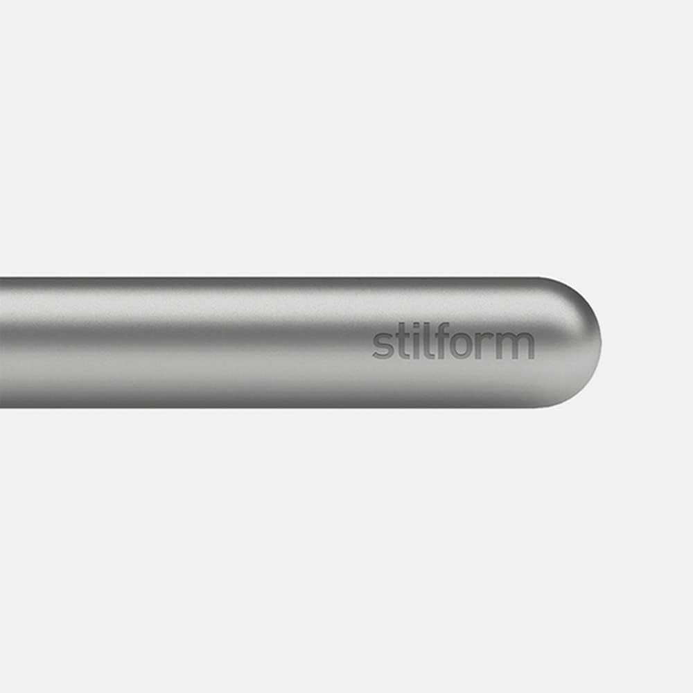 stilform 200029 Kugelschreiber aus Aluminium – patentierter Ballpoint Pen, verschiebbare Kappe mit M