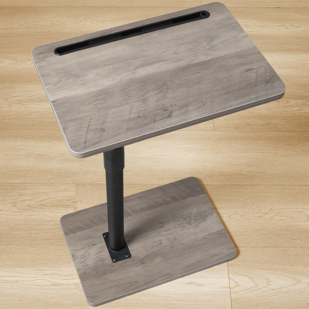 Couch Beistelltisch - 360° schwenkbarer höhenverstellbar Couchtisch/Holz Sofatisch,Sofa Armlehne Tab