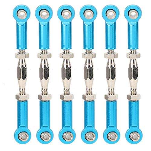 T best RC Zugstange, 6 Stücke Einstellbare Servo Links Spurstange Aluminiumlegierung Spannschloss Ro