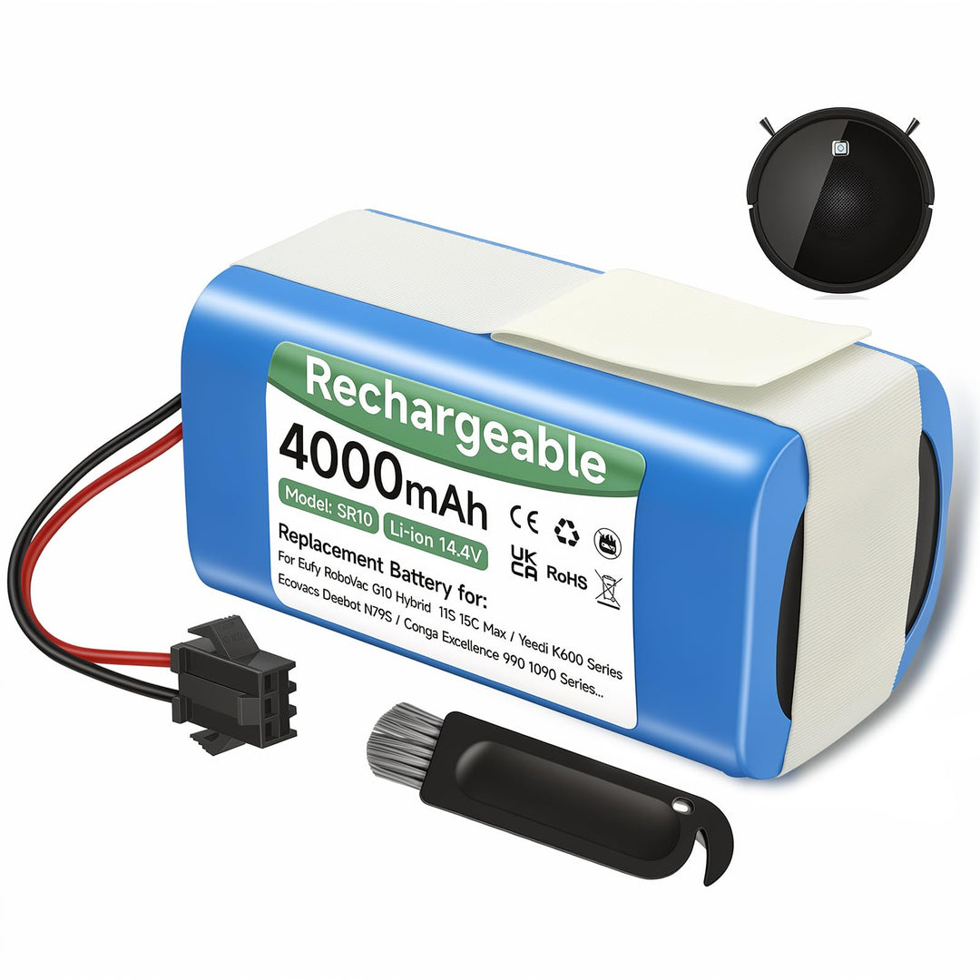 4000mAh 14,4V Ersatzakku für Venga RVC 3000, Lubluelu SL60D/SL61, MEDION X20 SW+, Bagotte BG600/BG70