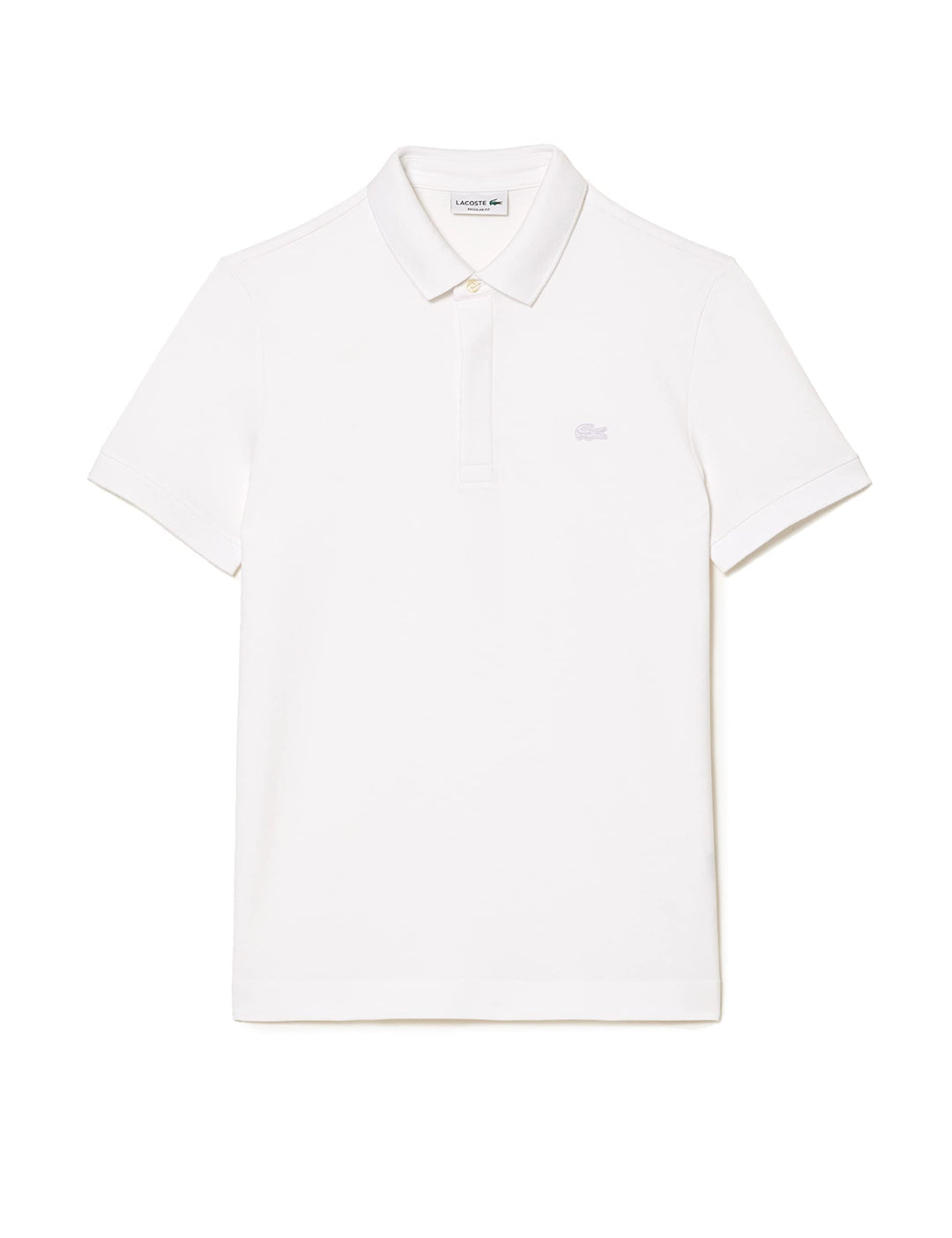Lacoste Herren Polo-Shirt Kurzarm DH2050, Männer Polo-Hemd,2 Knopf,Regular Fit L White (001), L Whit