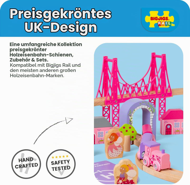Bigjigs Rail Holzeisenbahn Set Märchenstadt 3+ Jahre