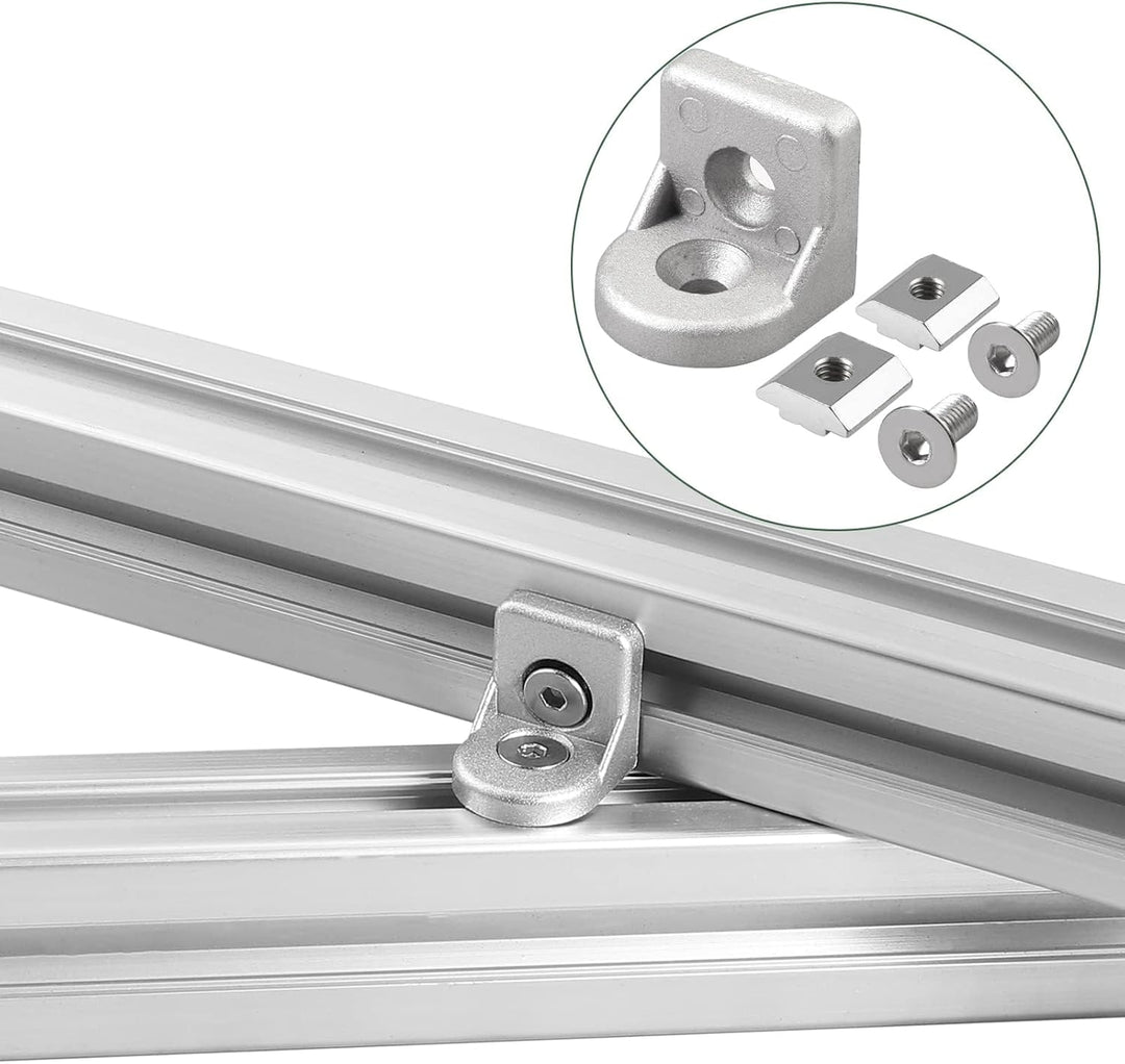 10x EYPINS Lenkwinkel Befestigungsmaterial Winkel, Aluprofil 30x30 Nut 8 Winkelverbinder Eckwinkel E