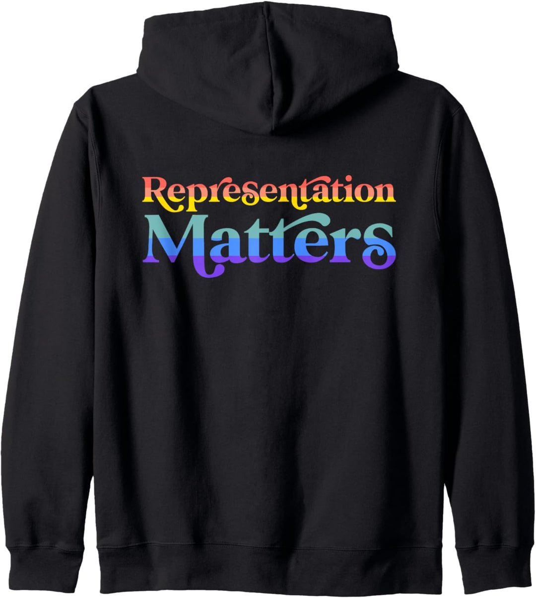 Representation Matters Gay LGBTQIA Retro Lesbian Pride Flag Kapuzenjacke