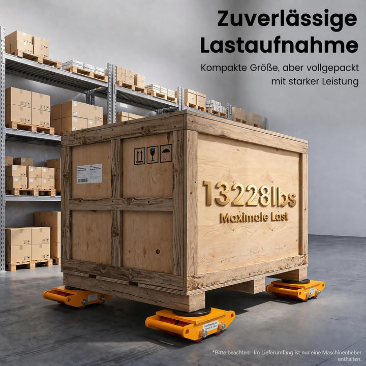 Schwerlastrollen, DSYOGX 6T Transportfahrwerk Heavy Duty Rollwagen 13,200 lbs Machinery Mover Transp