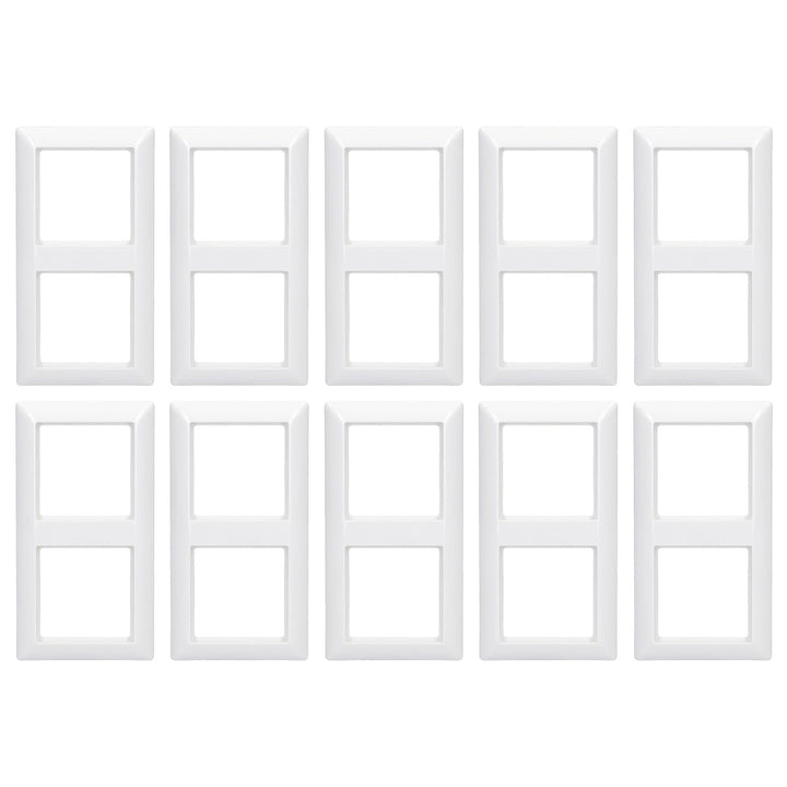 10x JUNG AS582WW 2-fach Rahmen Alpinweiss Serie A Rahmen mit 2 Fächern, Rahmen mit 2 Fächern