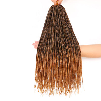 7 Packungen gehäkelte Braids Strähnen Echthaar Haarverlängerung für afrikanische Zöpfe Schwarze Perü