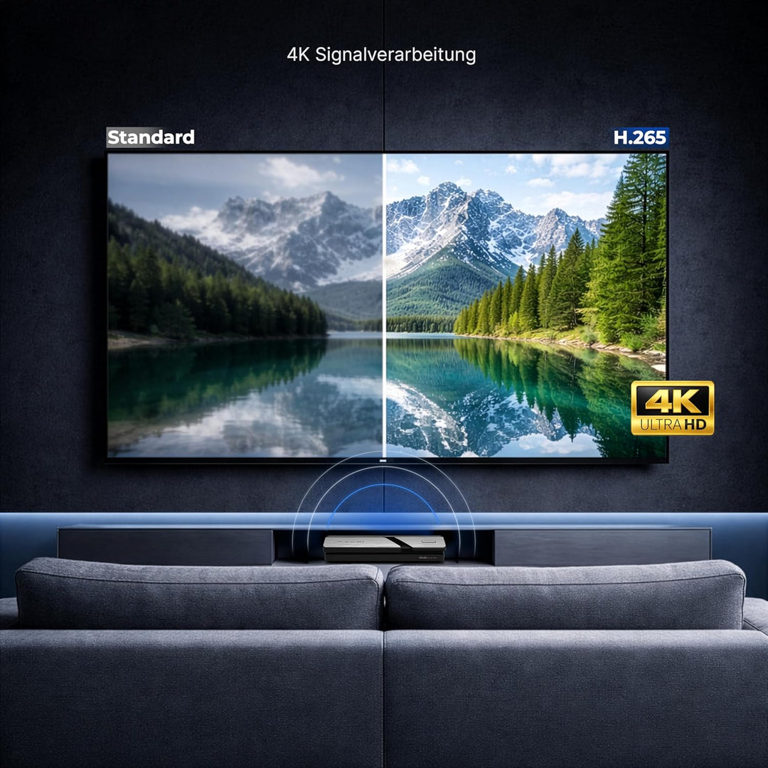 Dreambox 13392 One Ultra HD 2x DVB-S2X Multistream Tuner (4K, 2160p, E2 Linux, Dual Wifi H.265, HEVC