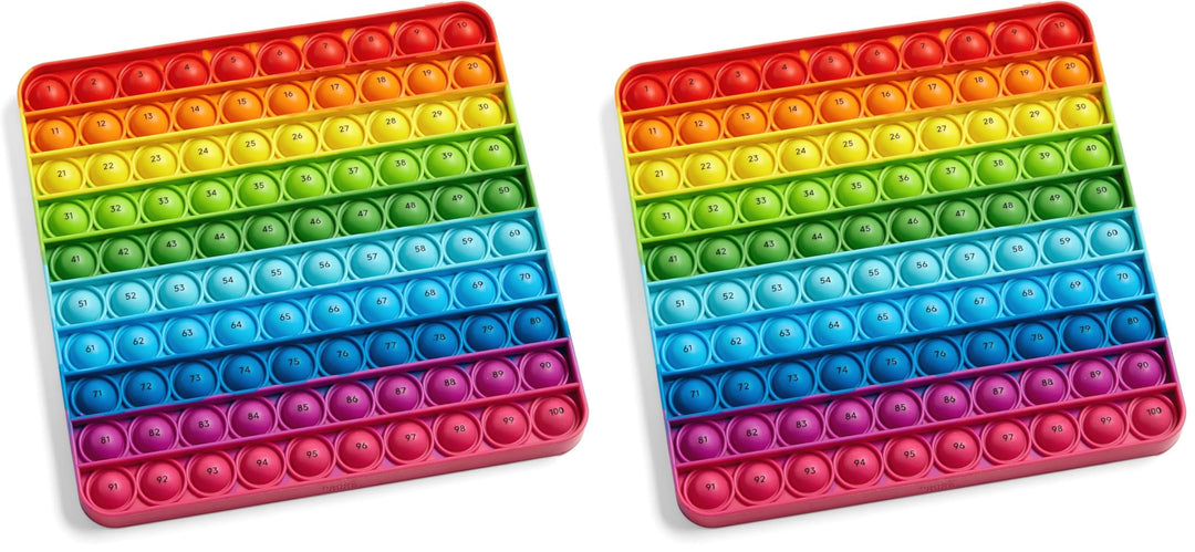 Learning Resources Sensorik-Poppit Hunderter-Zahlenbrett, drücken und zählen, Stressabbau-Spielzeug