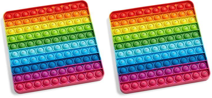 Learning Resources Sensorik-Poppit Hunderter-Zahlenbrett, drücken und zählen, Stressabbau-Spielzeug