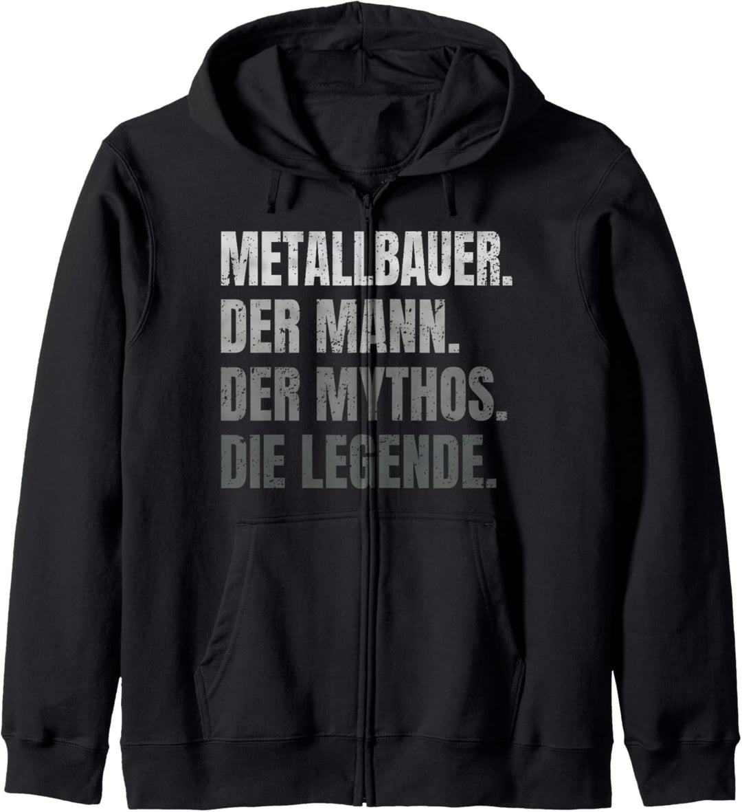 Lustiger Spruch Metallbauer Schmied Metallbau Geschenk Kapuzenjacke