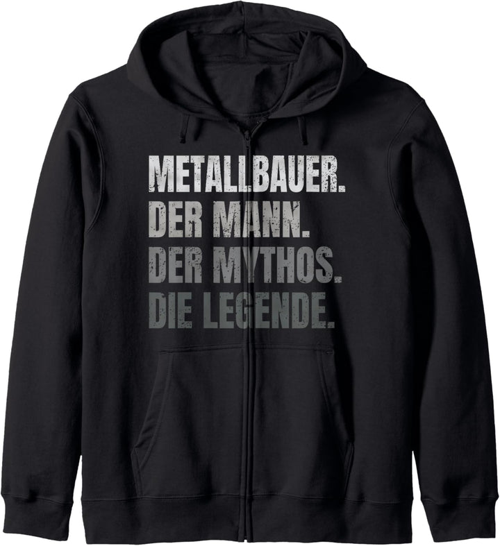 Lustiger Spruch Metallbauer Schmied Metallbau Geschenk Kapuzenjacke