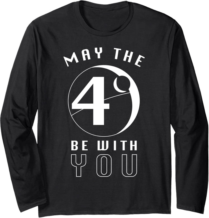 Star Wars Death Star May The 4th Be With You Langarmshirt