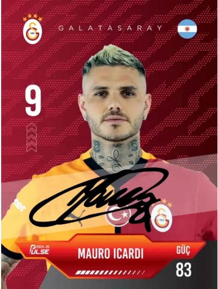 Galatasaray Pulse Sammelkarten 2024/25-12 Fussballkarten Box Limitiert GS Cimbom, Digitale Unterschr
