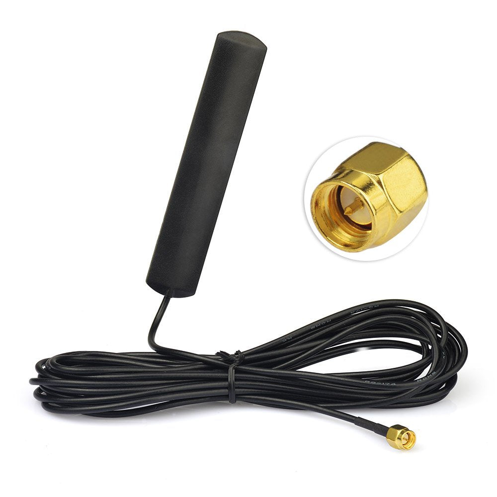 Eightwood DAB+ Antenne SMA Adapter DAB Auto Radio Antenne Patch Aerial Glas Mount Windshield Antenne