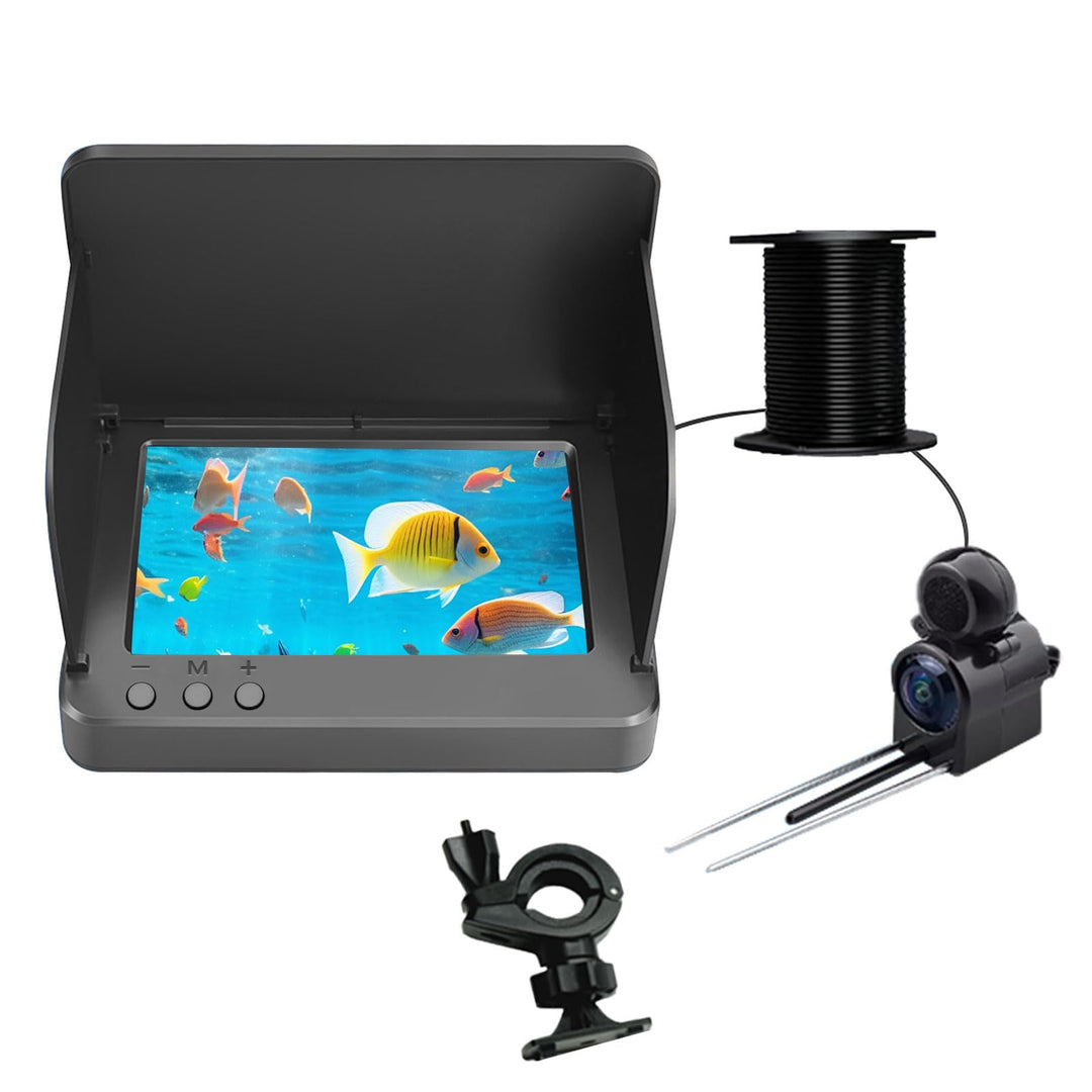 Unterwasser-Angelkamera Fischfinder, 5000 mAh IP67 wasserdichte Weitwinkelkamera mit Infrarot-Nachts
