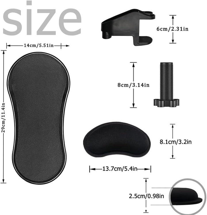 Ergonomische Armlehne Stütze Handgelenkauflage,Einstellbare Computer Schreibtisch Extender,Handballe