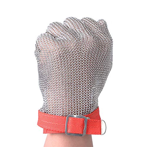 ThreeH Schnittfeste Handschuhe aus Edelstahl 304L Drahtgewebe für Schneiden schneiden hacken Fleisch