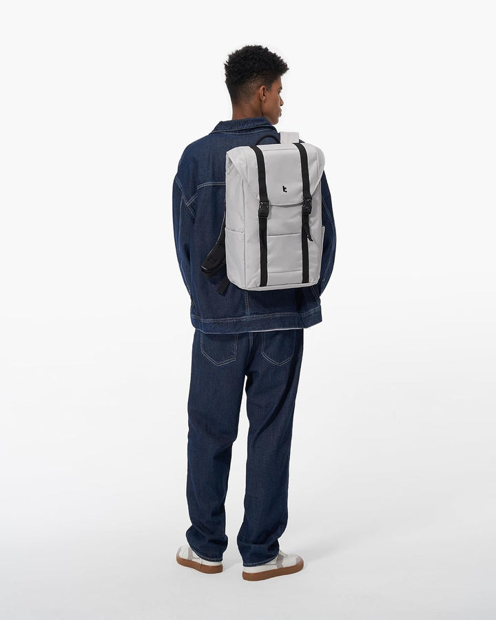 tomtoc Laptop Rucksack für Damen Herren, Vintage Tagesrucksack Daypack Casual Backpack mit 22 Liter