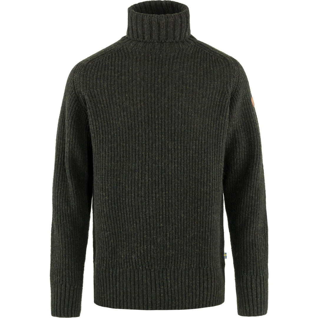 Fjallraven Herren Övik Roller Neck Sweater M Sweatshirt S Dunkles Olivgrün, S Dunkles Olivgrün