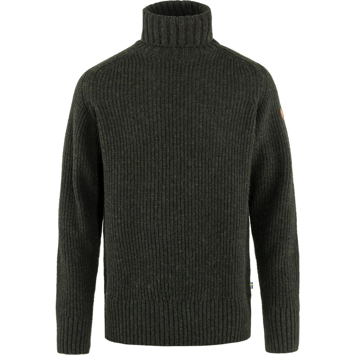 Fjallraven Herren Övik Roller Neck Sweater M Sweatshirt S Dunkles Olivgrün, S Dunkles Olivgrün