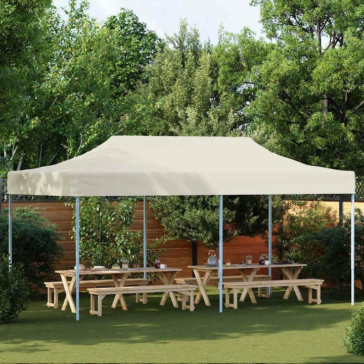 vidaXL Faltzelt 3x6m Cremeweiss Partyzelt Festzelt Gartenzelt Gartenpavillon One size Creme, One siz
