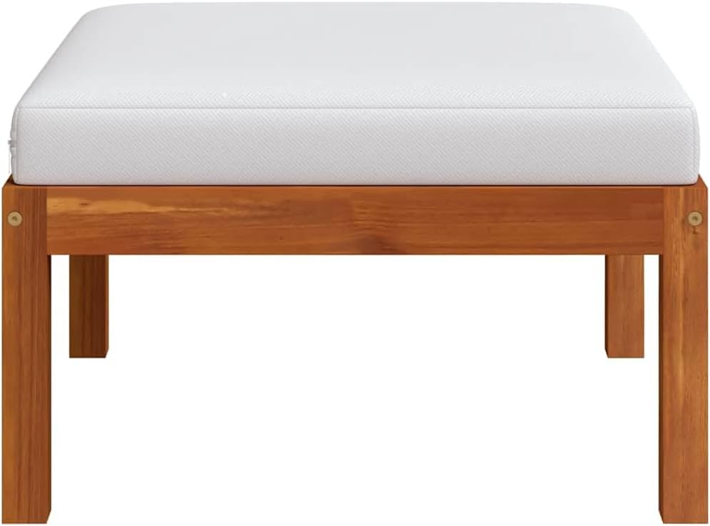 vidaXL Akazienholz Massiv Gartenmöbel 3-TLG. mit Auflagen Sofa Lounge Sitzgruppe Tisch Gartensofa Mi
