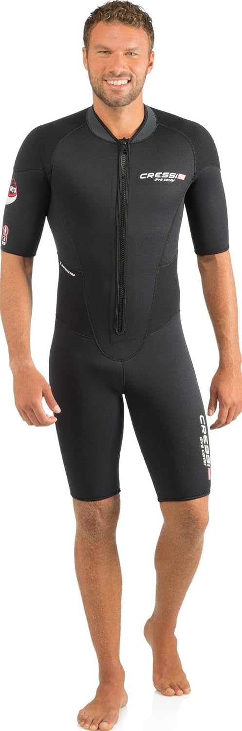 Cressi Endurance Man Shorty Wetsuit 3mm - Neopren Shorty 3mm Für Männer Taucher Und Schnorchler, Sch