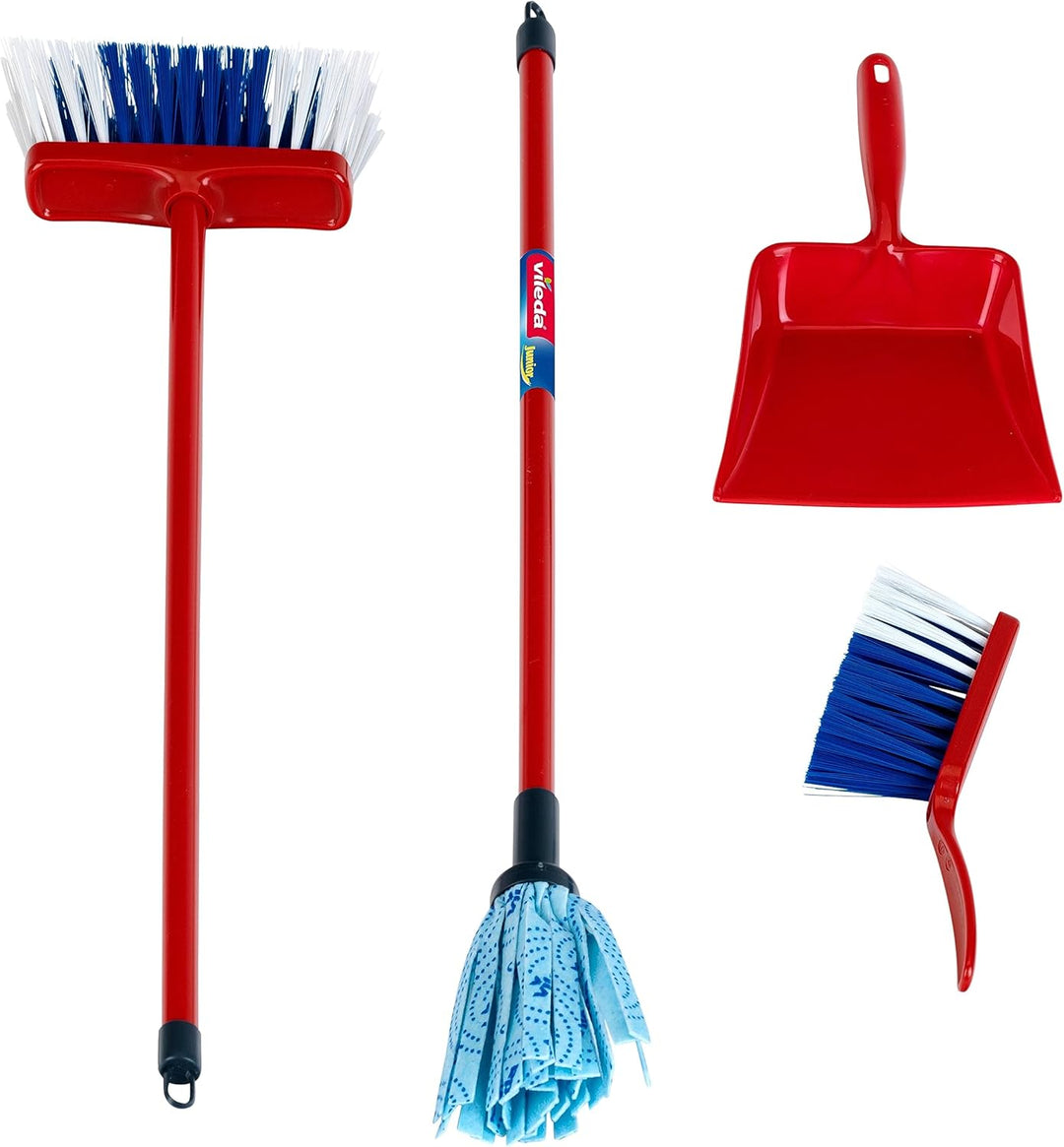 Theo Klein 6765 Vileda Cleaning Station I Kinder-Putzset inkl. Besen, Wischmop u.v.m. I Leicht monti