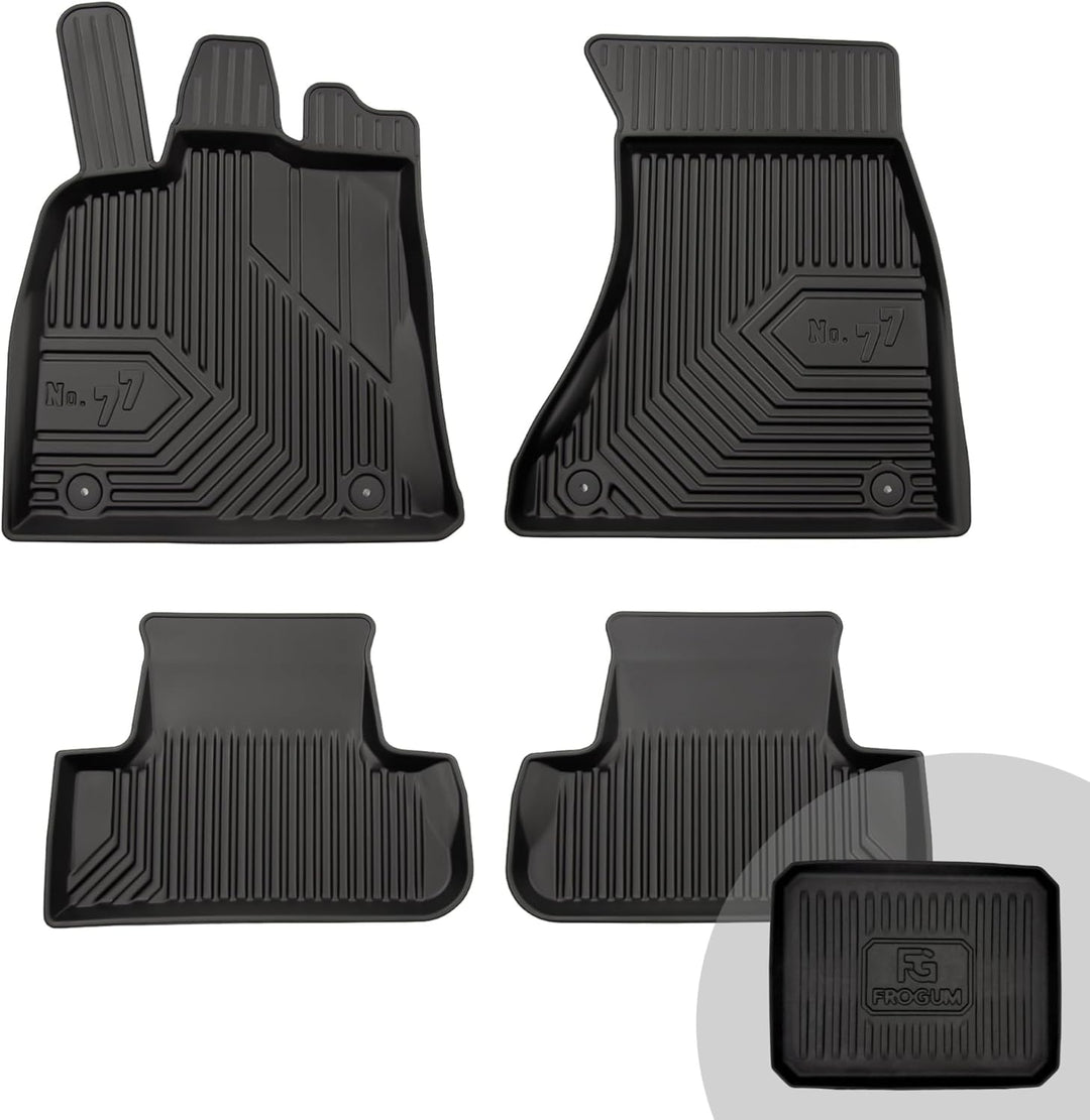 FROGUM No.77 Gummimatten Ganzjahresset von Auto Fussmatten Autofussmatten für Audi Q5 I 2008-2016, f