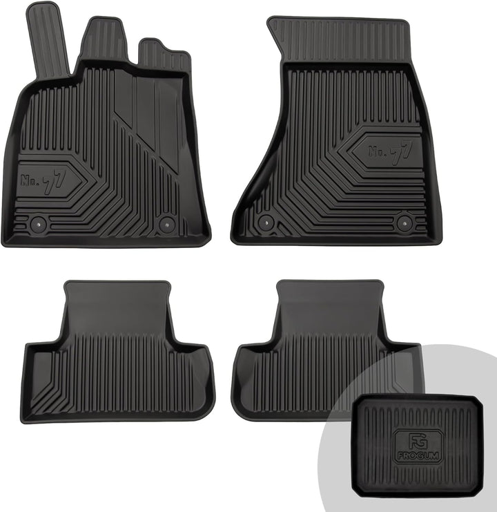 FROGUM No.77 Gummimatten Ganzjahresset von Auto Fussmatten Autofussmatten für Audi Q5 I 2008-2016, f