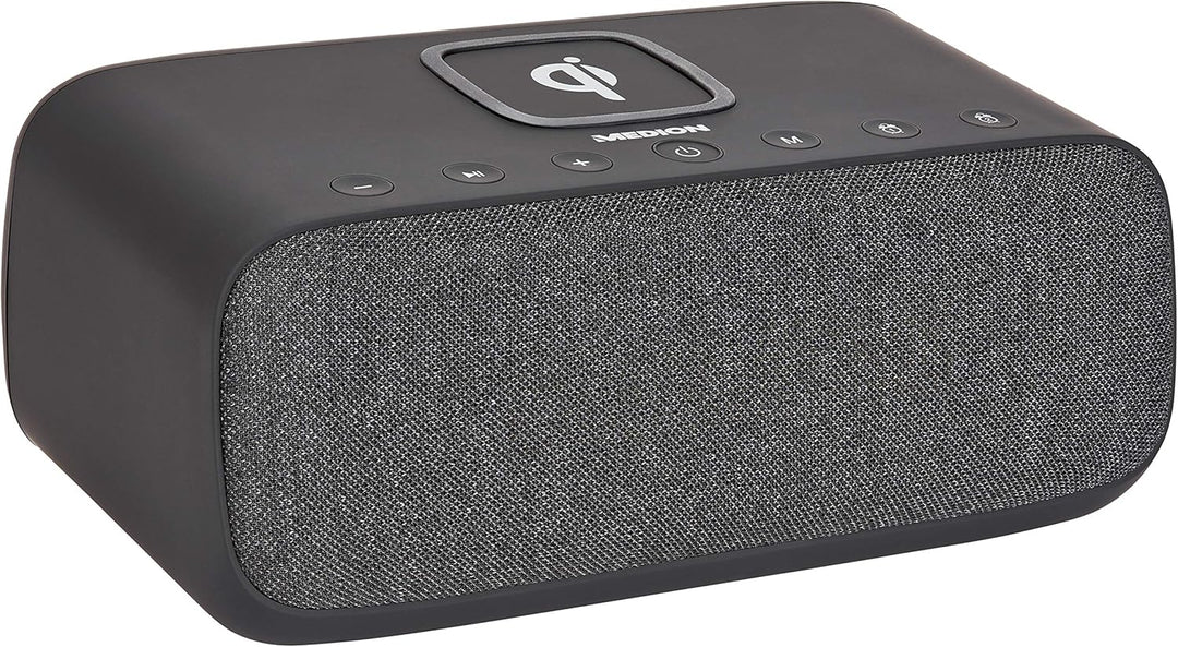 MEDION P66107 Radiowecker mit USB-Ladegerät (Uhrenradio, Weckstation, Bluetooth, kabelloses wireless