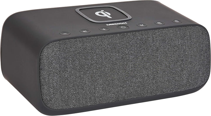 MEDION P66107 Radiowecker mit USB-Ladegerät (Uhrenradio, Weckstation, Bluetooth, kabelloses wireless