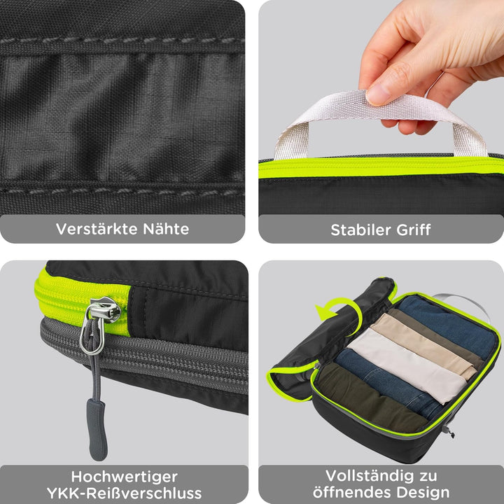Cipway Kompression Koffer Organizer Set für Rucksack ，Ultraleichte Packtaschen Compression Packing C