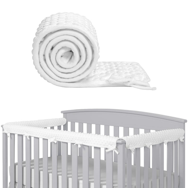 IULONEE 3pcs Baby Bed Rail Cover Protector Set Kinderbett Kantenschutz 128x18cm/68x18cm Bettkantensc