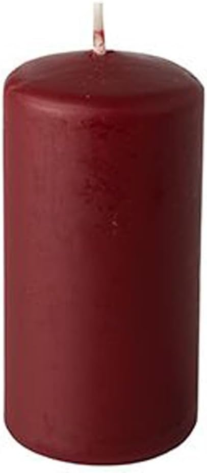 PAPSTAR 1 Karton = 6x8 Stumpenkerzen Ø 50 mm · 100 mm Bordeaux 17983 48, 48